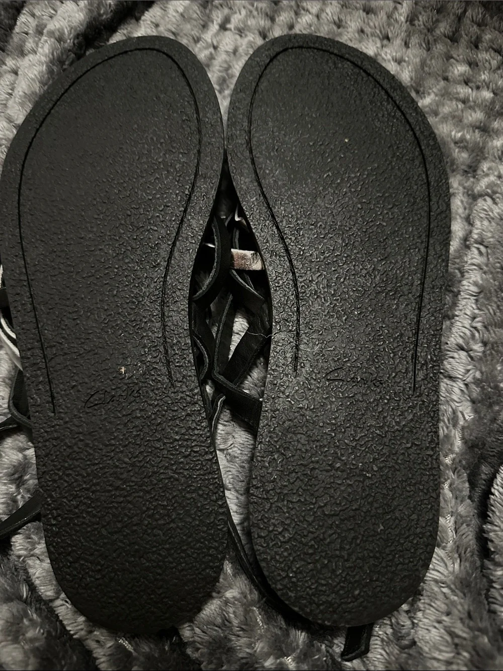 Clarks Black Multi-Strap Women's Sandals